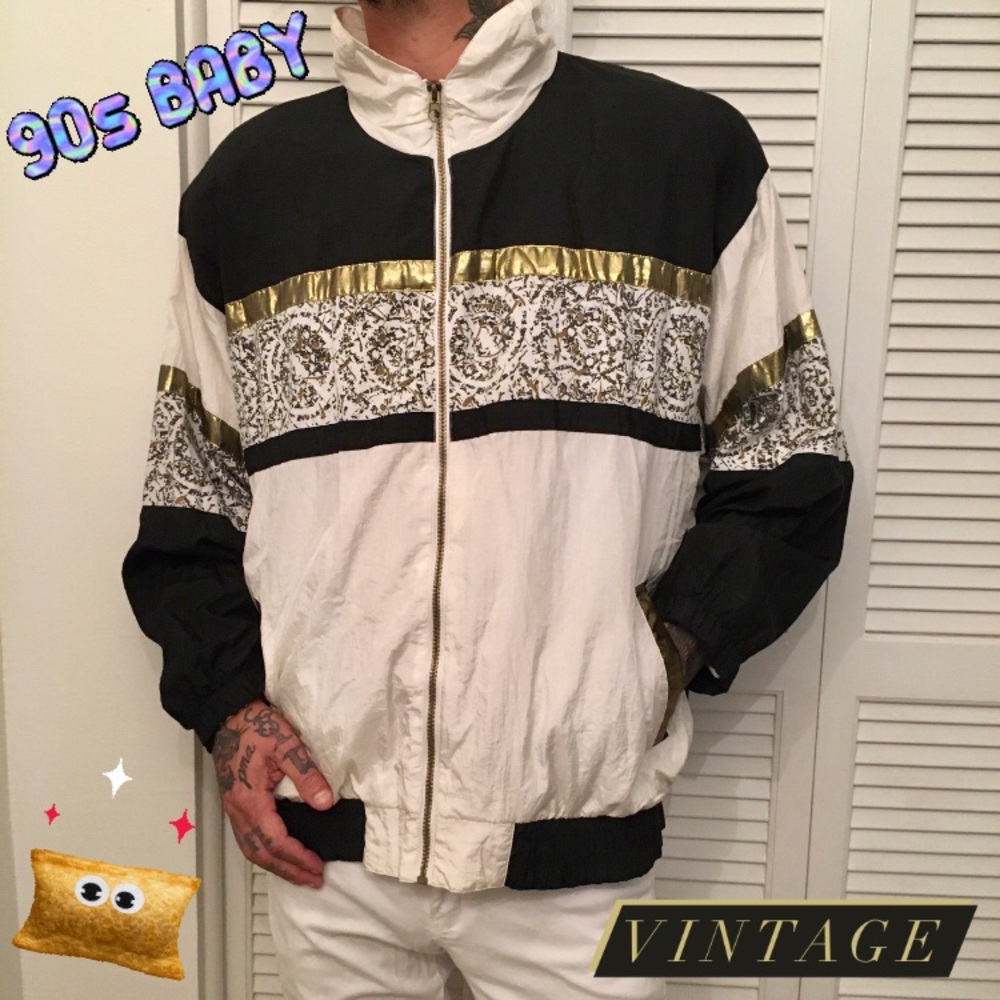 90s Vintage Forelli Bomber Windbreaker Jacket
